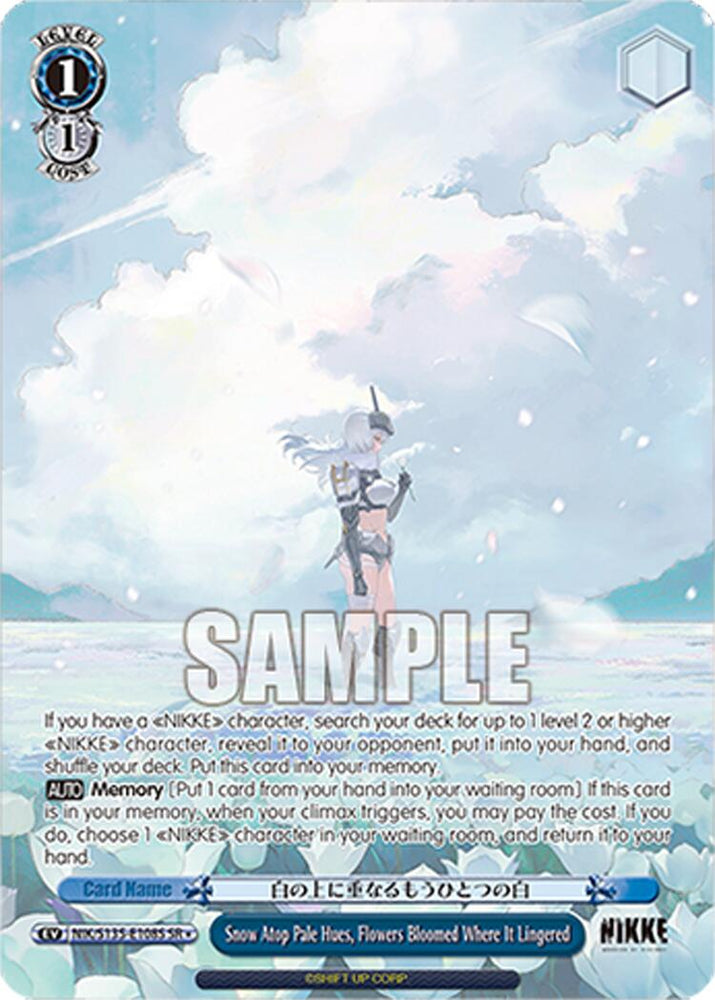 Snow Atop Pale Hues, Flowers Bloomed Where It Lingered (NIK/S135-E108S) (SR) [GODDESS OF VICTORY: NIKKE Vol.2]