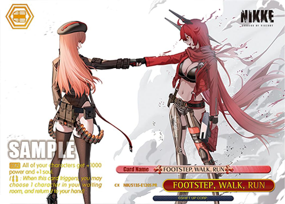 FOOTSTEP, WALK, RUN (NIK/S135-E120S) (PR) (Foil) [GODDESS OF VICTORY: NIKKE Vol.2]