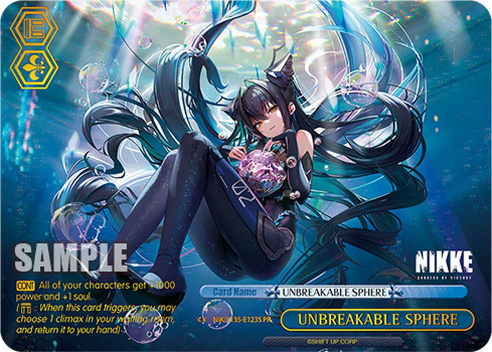 UNBREAKABLE SPHERE (NIK/S135-E123S) (PR) (Foil) [GODDESS OF VICTORY: NIKKE Vol.2]