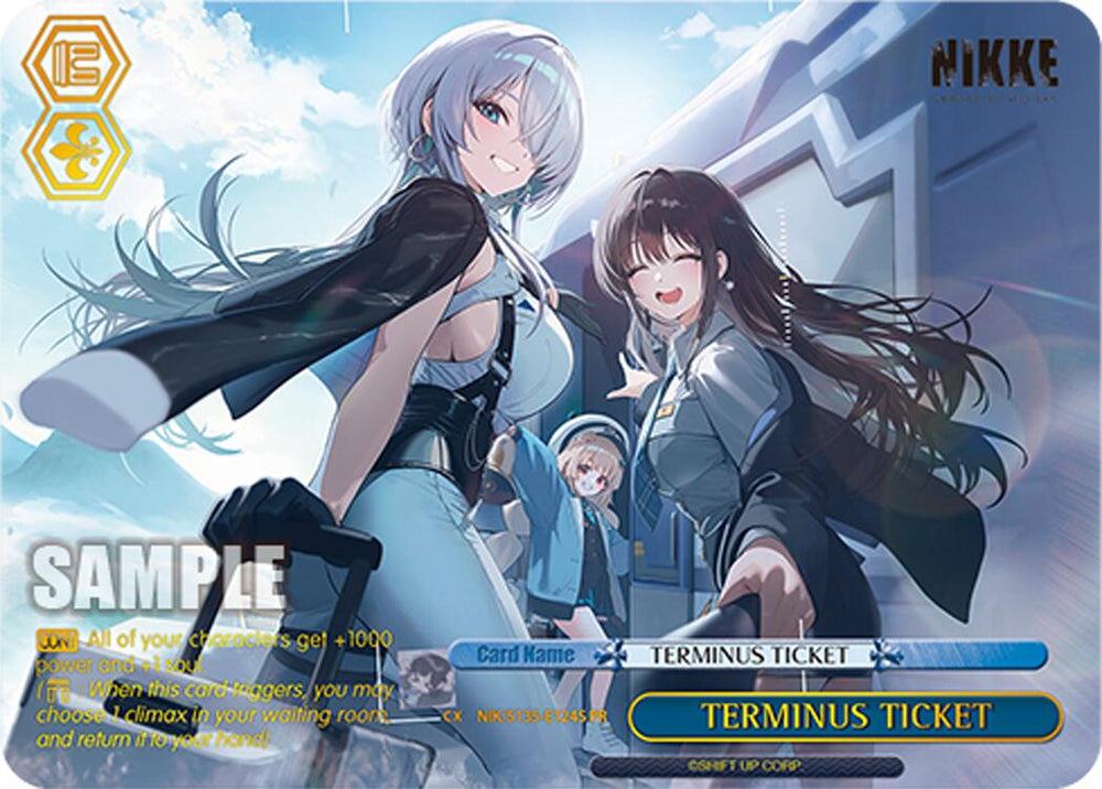 TERMINUS TICKET (NIK/S135-E124S) (PR) (Foil) [GODDESS OF VICTORY: NIKKE Vol.2]