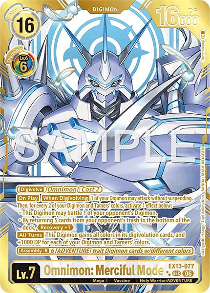 Omnimon: Merciful Mode [EX13-077] (Rare Pull) [Chivalrous XIII]