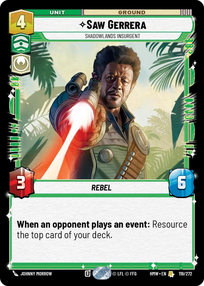 Saw Gerrera - Shadowlands Insurgent (119/272) (119/272) [Homeworlds]