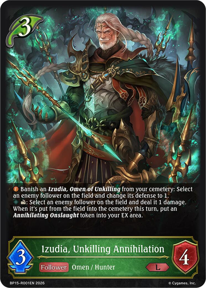 Izudia, Unkilling Annihilation (BP15-R001EN) [Eightfold Retribution]