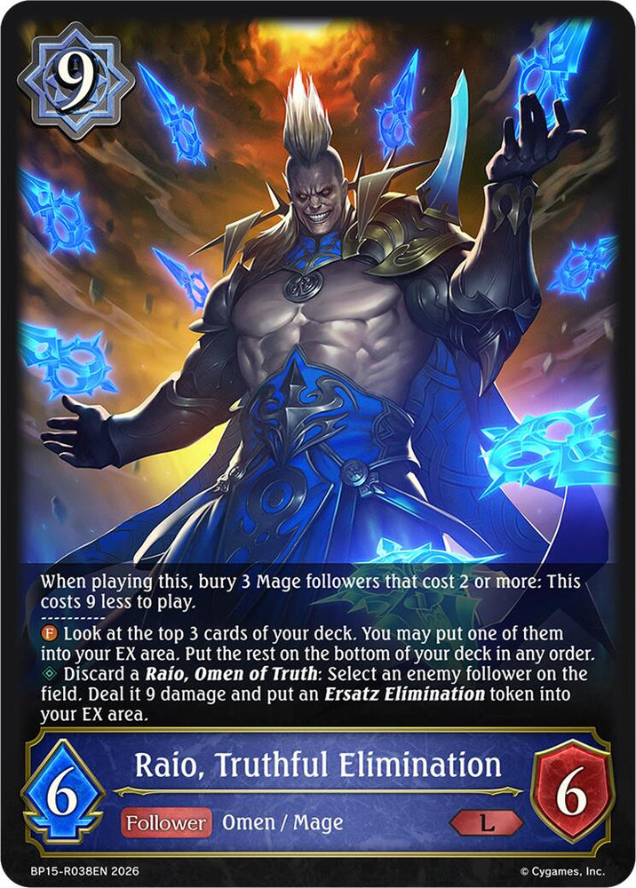 Raio, Truthful Elimination (BP15-R038EN) [Eightfold Retribution]