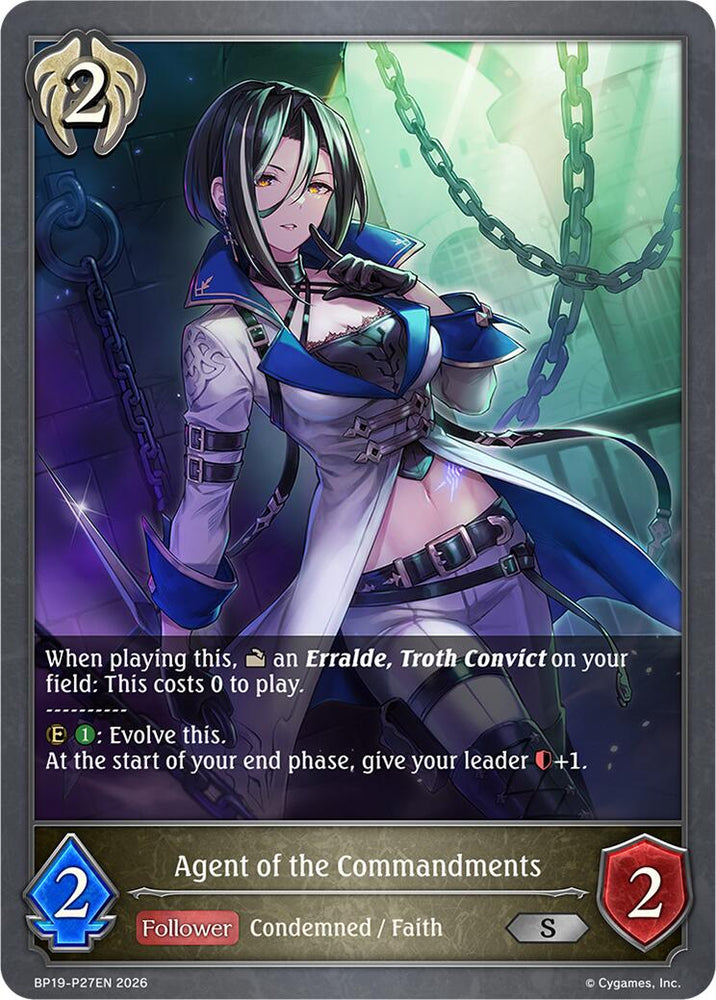 Agent of the Commandments - P27EN (Foil) (BP19-P27EN) [Eightfold Retribution]