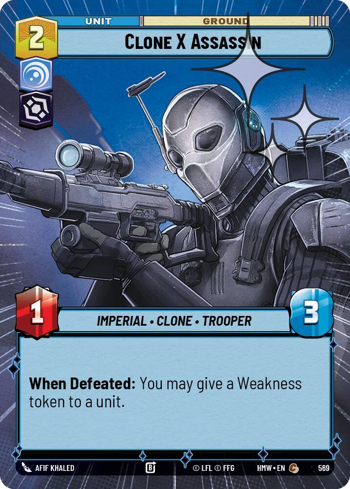 Clone X Assassin (569) (Hyperspace Foil) (569) [Homeworlds]