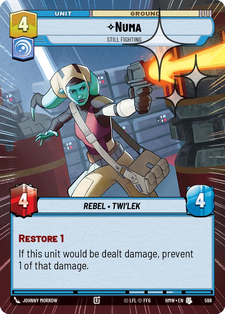 Numa - Still Fighting (598) (Hyperspace Foil) (598) [Homeworlds]