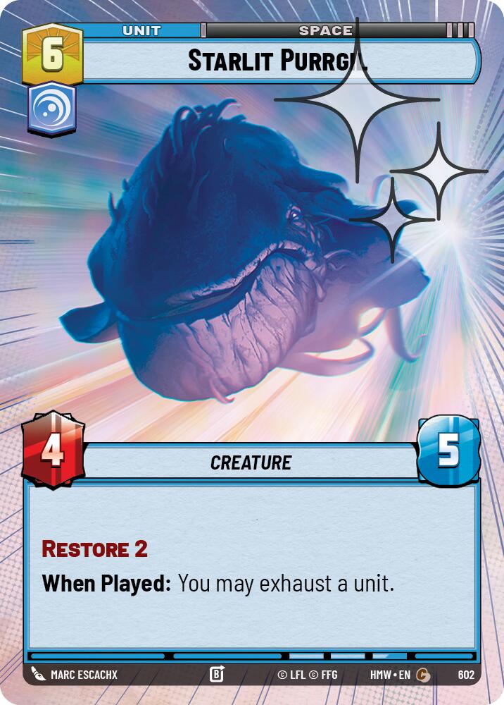 Starlit Purrgil (602) (Hyperspace Foil) (602) [Homeworlds]