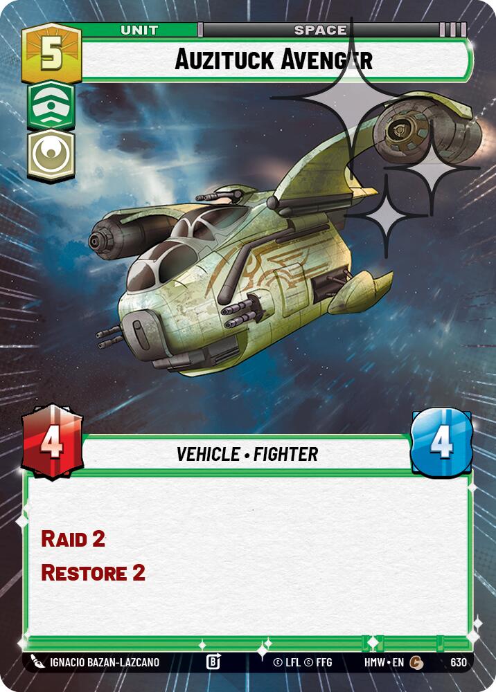 Auzituck Avenger (630) (Hyperspace Foil) (630) [Homeworlds]