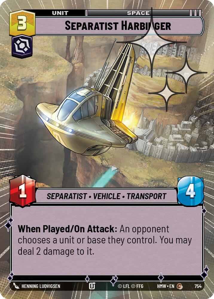 Separatist Harbinger (754) (Hyperspace Foil) (754) [Homeworlds]