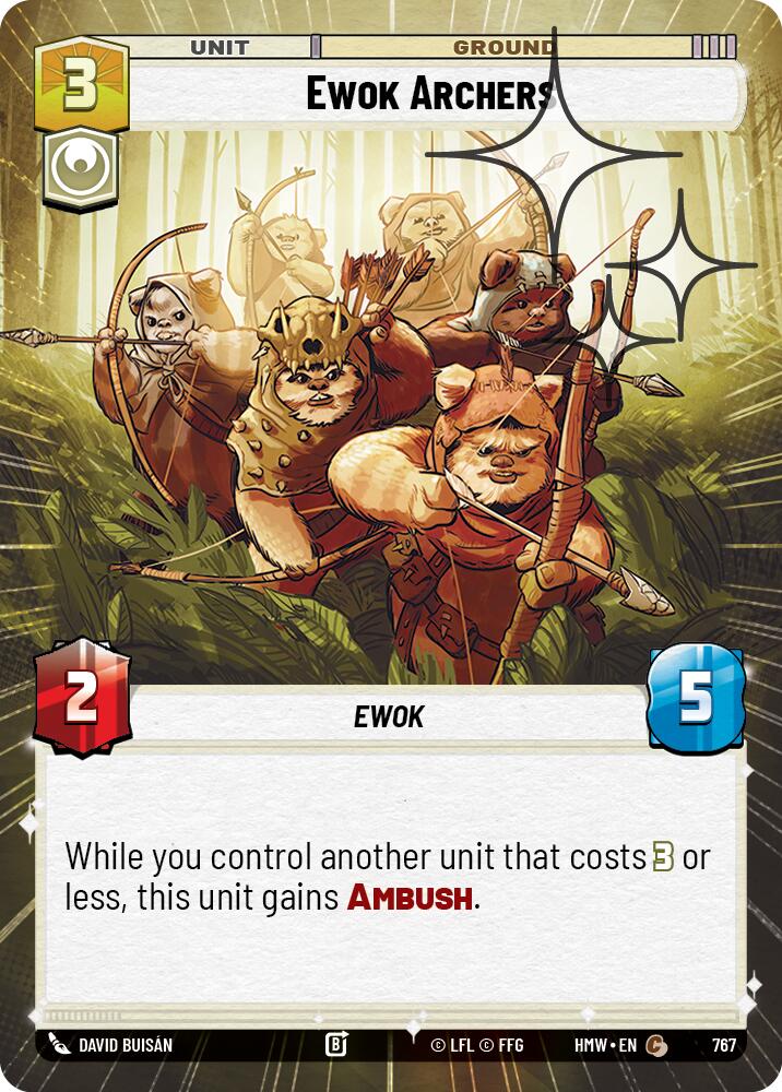 Ewok Archers (767) (Hyperspace Foil) (767) [Homeworlds]
