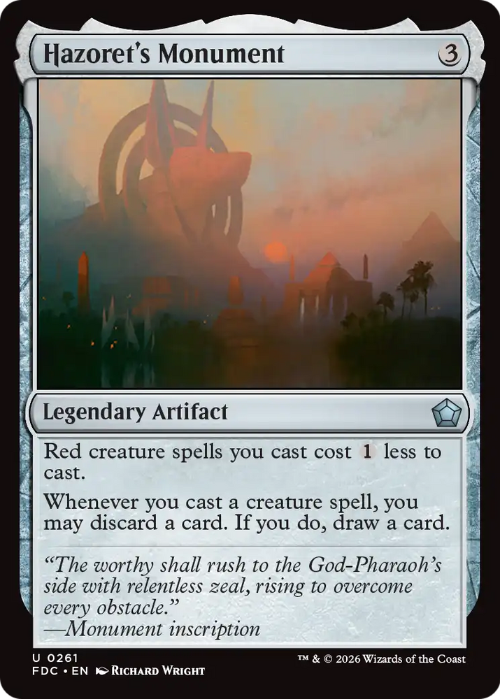 Hazoret's Monument [Foundations Commander]