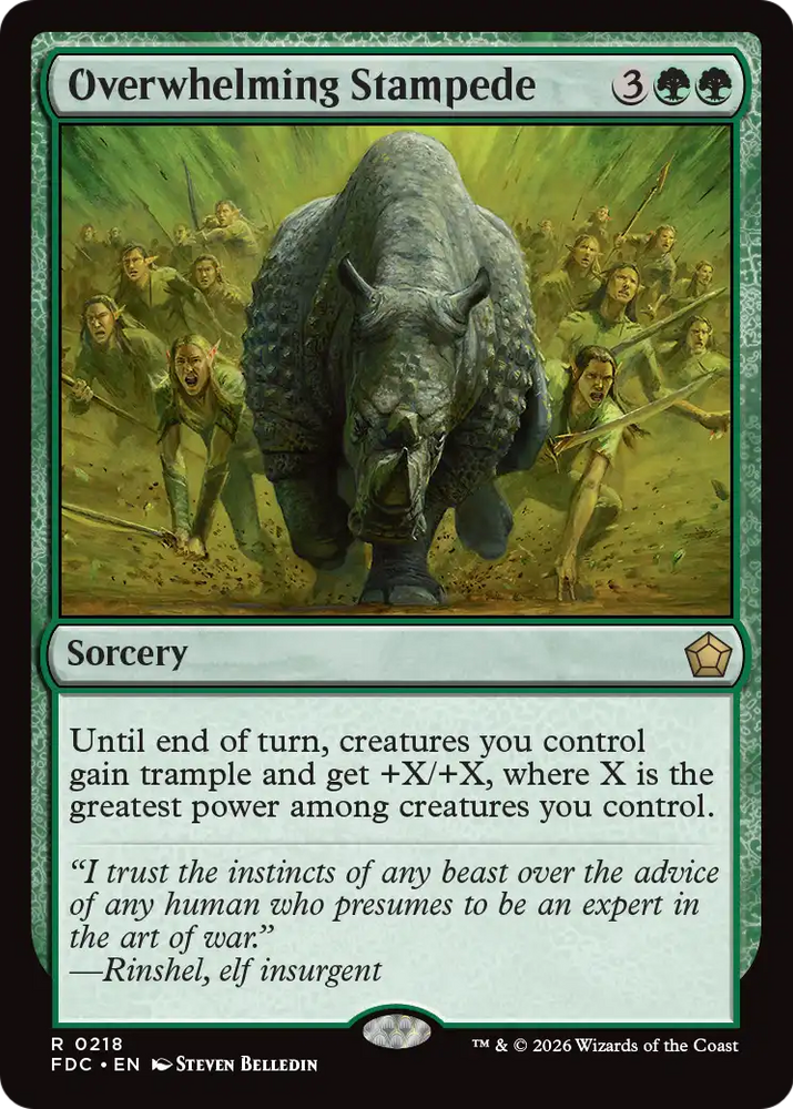 Overwhelming Stampede [Foundations Commander]
