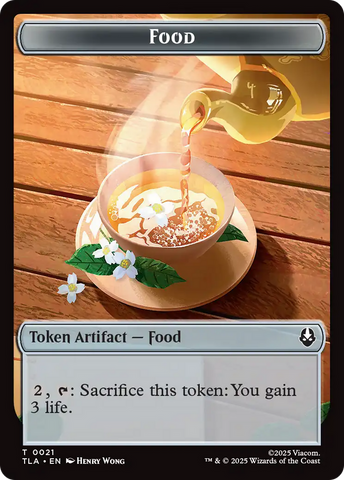 Clue (0018) // Food (0021) Double-Sided Tokens [Avatar: The Last Airbender Tokens]