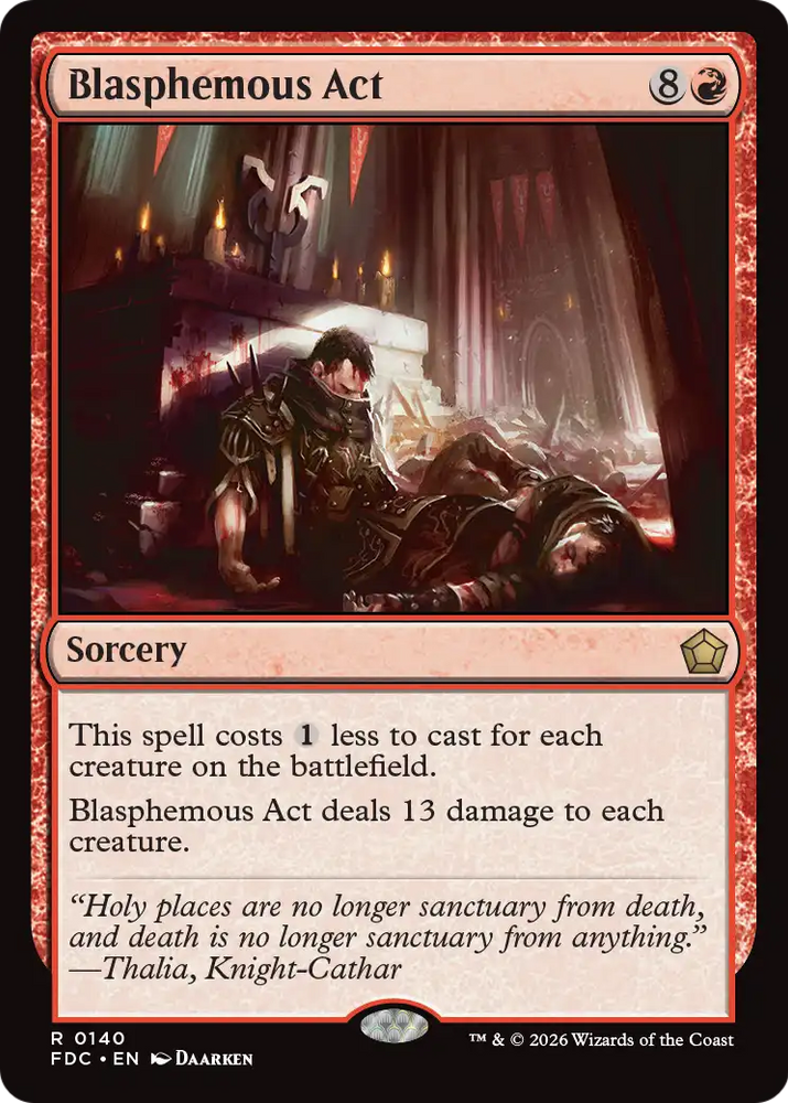 Blasphemous Act [Foundations Commander]