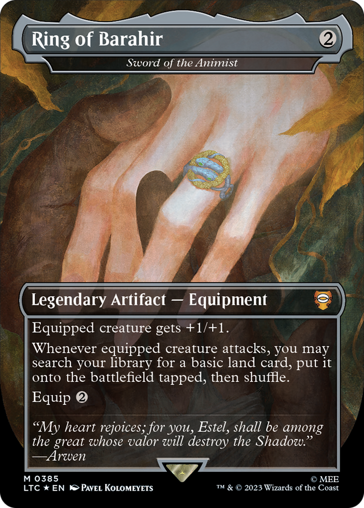 Ring of Barahir - Sword of the Animist (Surge Foil Realms and Relics)