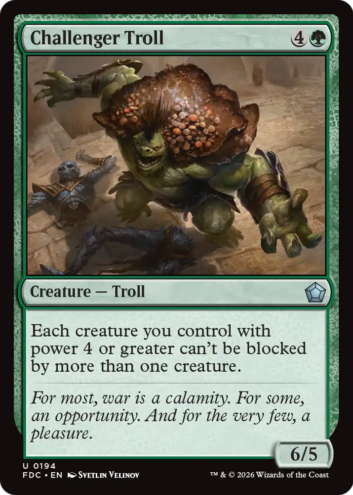 Challenger Troll [Foundations Commander]