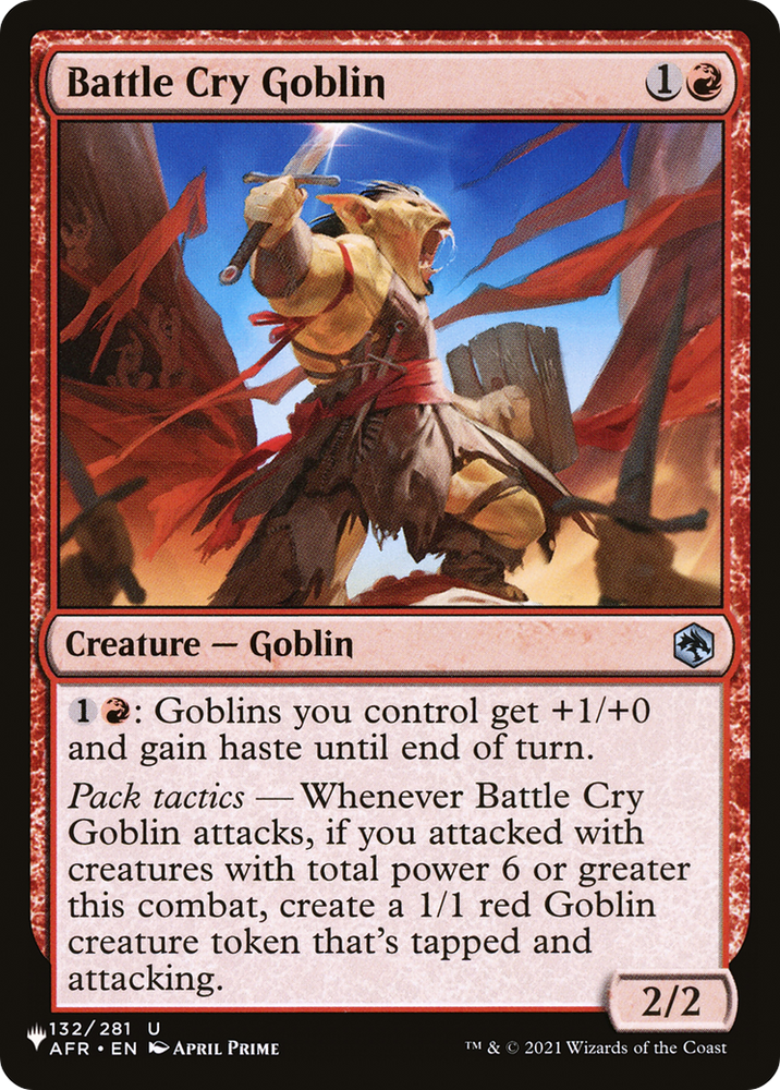 Battle Cry Goblin [The List Reprints]