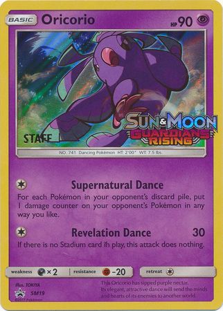 Oricorio (SM19) (Staff Prerelease Promo) [Sun & Moon: Black Star Promos]