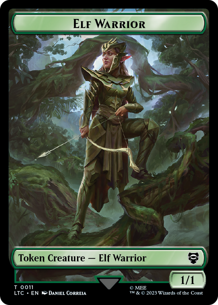 Elf Warrior // Insect Double Sided Token [The Lord of the Rings: Tales