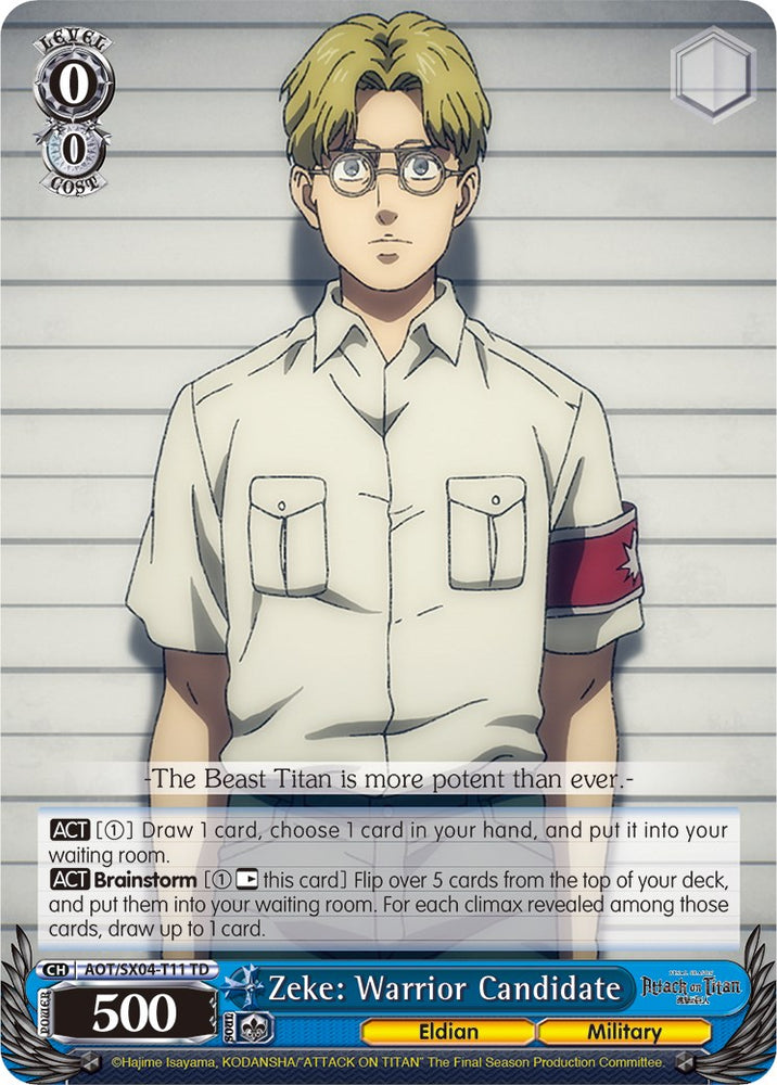 Zeke: Warrior Candidate [Attack On Titan: Final Season]