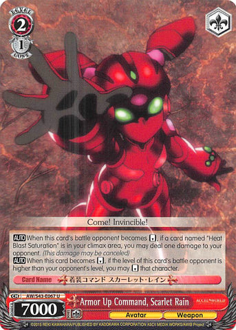 Armor Up Command, Scarlet Rain (AW/S43-E067 U) [Accel World -Infinite Burst-]