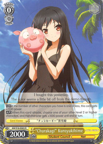 "Churakagi" Kuroyukihime (AW/S18-E003 R) [Accel World]