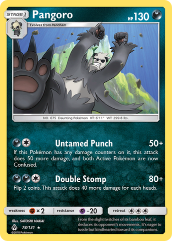 Pangoro (78/131) [Sun & Moon: Forbidden Light]