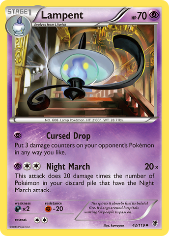 Lampent (42/119) [XY: Phantom Forces]