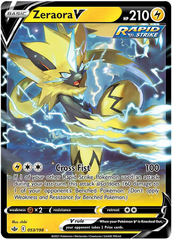 Zeraora V (053/198) [Sword & Shield: Chilling Reign]