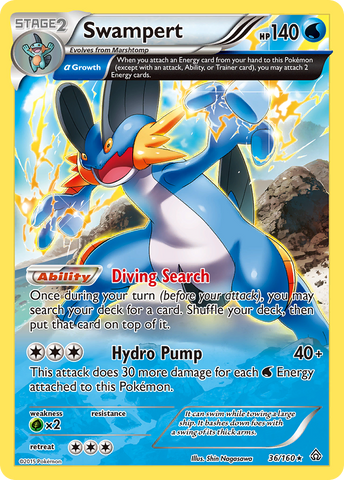 Swampert (36/160) [XY: Primal Clash]