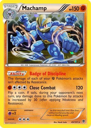 Machamp (49/101) (Cosmos Holo) [Black & White: Plasma Blast]