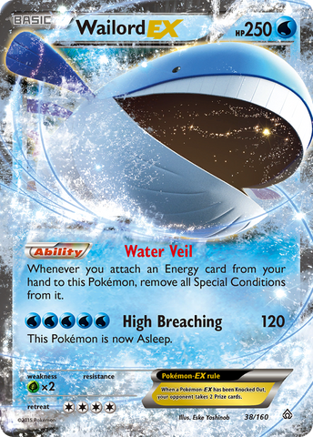 Wailord EX (38/160) [XY: Primal Clash]