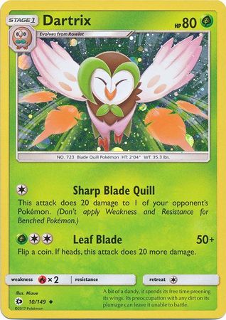 Dartrix (10/149) (Cosmos Holo) [Sun & Moon: Base Set]