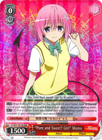 "Pure and Sweet? Girl" Momo (TL/W37-TE13R RRR) [To Loveru Darkness 2nd]