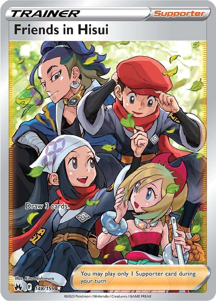 Friends in Hisui (148/159) (Full Art) [Sword & Shield: Crown Zenith]