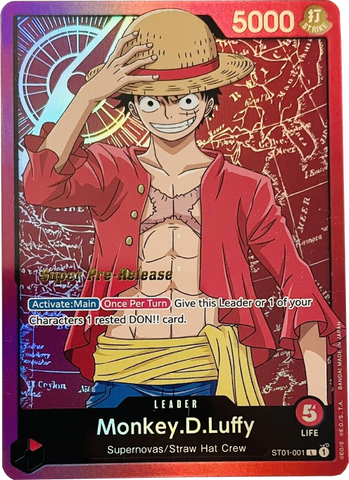 Monkey.D.Luffy (001) [Super Pre-Release Starter Deck: Straw Hat Crew]