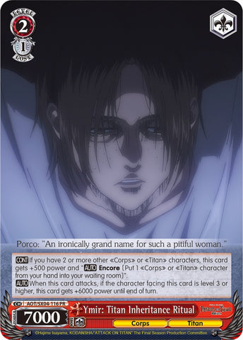 Ymir: Titan Inheritance Ritual [Attack On Titan: Final Season]