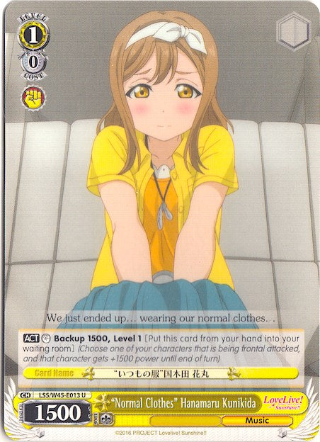 "Normal Clothes" Hanamaru Kunikida (LSS/W45-E013) [Love Live! Sunshine!!]