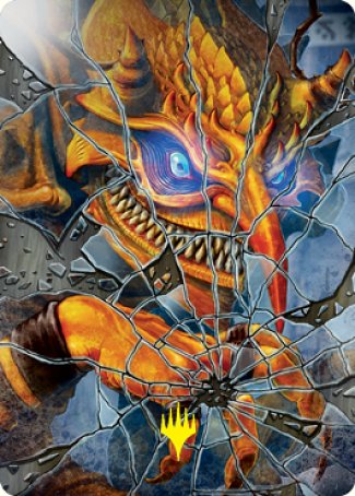 Reflection of Kiki-Jiki Art Card (Gold-Stamped Signature) [Kamigawa: Neon Dynasty Art Series]